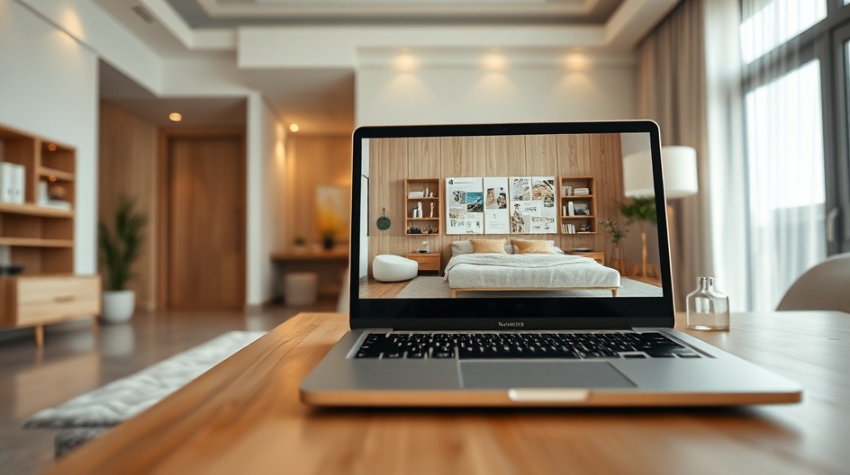 Konsultacja projektowa online — projektant wnętrz na wideorozmowie