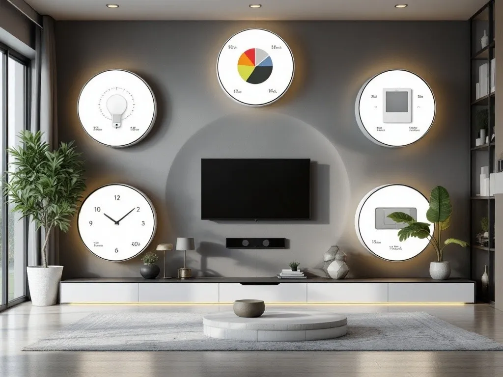 Inteligentne oświetlenie i urządzenia smart home w nowoczesnym salonie