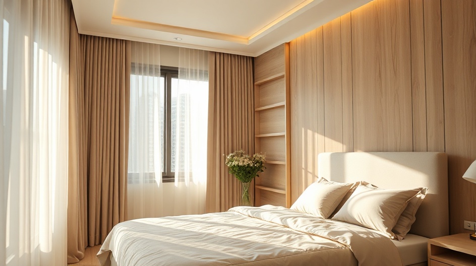 Wyciszona sypialnia z oknami dźwiękoszczelnymi